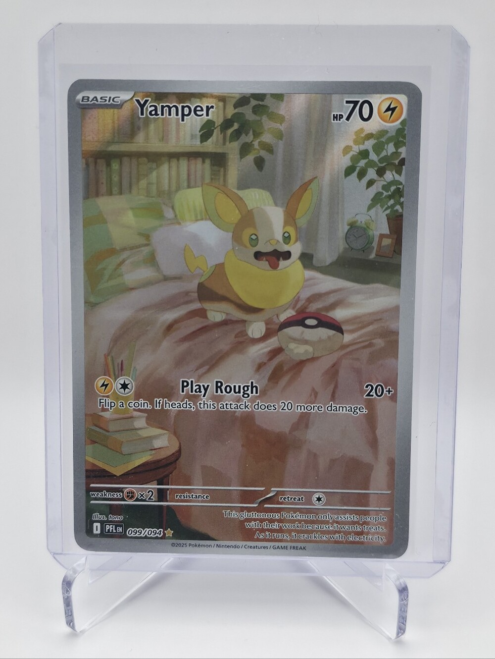 Pokémon TCG - Yamper - Phantasmal Flames - Illustration Rare - 099/094